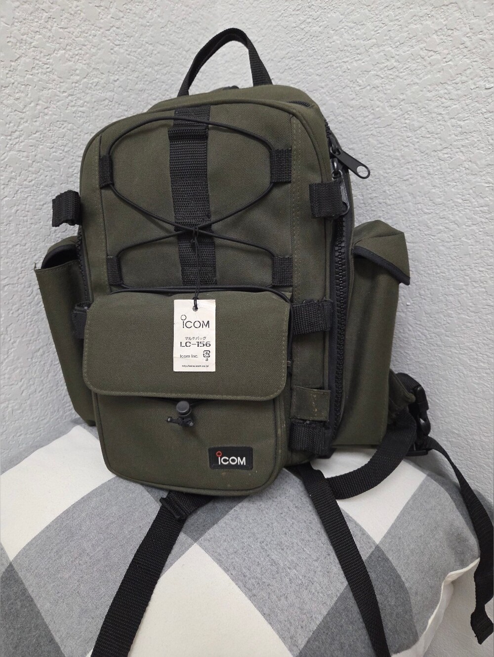 ICOM QRP Men's Olive Green Tactical Backpack OR OTHER QRP RADIOS